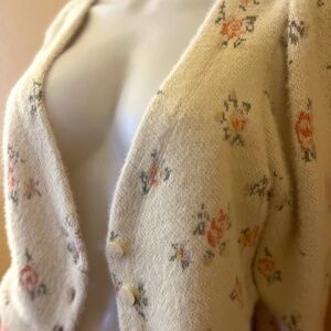 Anthropologie Daily Practice Cardigan with flower print